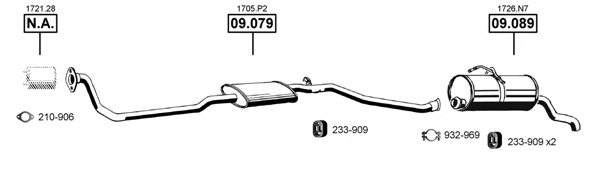 ASMET PE080700 Exhaust System